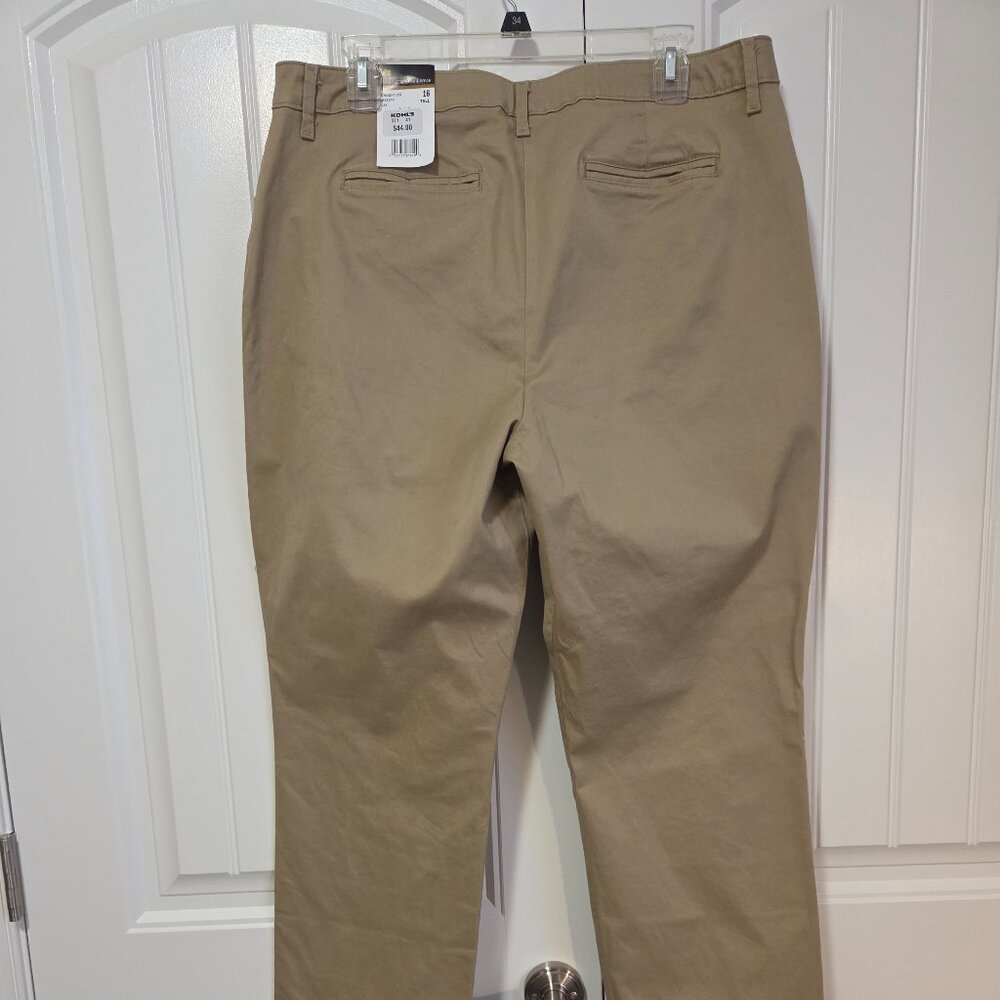 NEW, Lee twill cotton pants, size 16 Tall - Picture 3 of 4